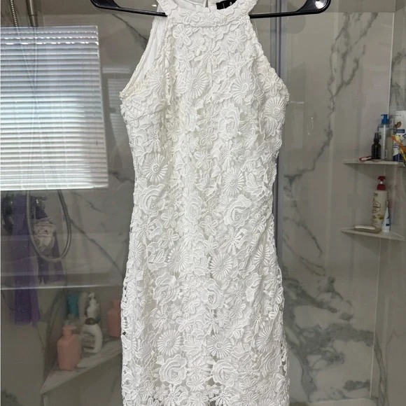 Lulus Love Poem White Lace Mini Dress - Picture 2 of 7